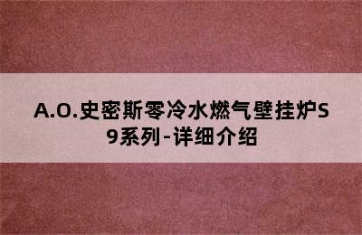 A.O.史密斯零冷水燃气壁挂炉S9系列-详细介绍