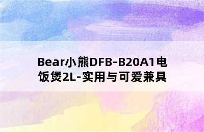 Bear小熊DFB-B20A1电饭煲2L-实用与可爱兼具