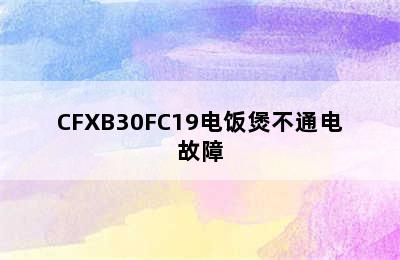 CFXB30FC19电饭煲不通电故障