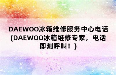 DAEWOO冰箱维修服务中心电话(DAEWOO冰箱维修专家，电话即刻呼叫！)