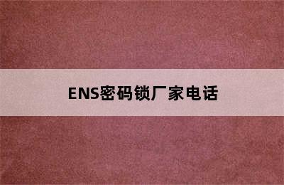 ENS密码锁厂家电话