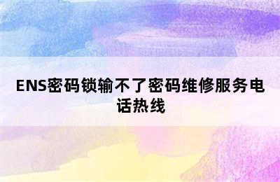 ENS密码锁输不了密码维修服务电话热线