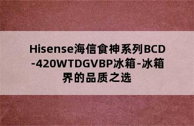 Hisense海信食神系列BCD-420WTDGVBP冰箱-冰箱界的品质之选