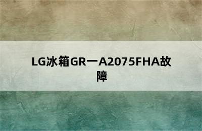 LG冰箱GR一A2075FHA故障