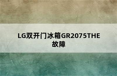 LG双开门冰箱GR2075THE故障