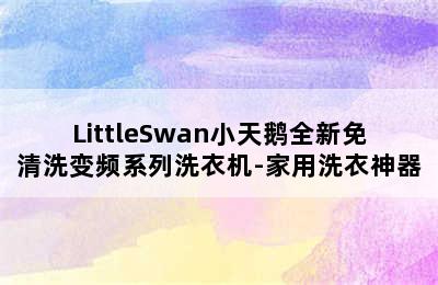 LittleSwan小天鹅全新免清洗变频系列洗衣机-家用洗衣神器