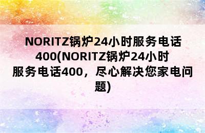 NORITZ锅炉24小时服务电话400(NORITZ锅炉24小时服务电话400，尽心解决您家电问题)