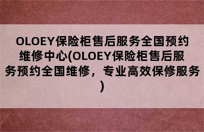 OLOEY保险柜售后服务全国预约维修中心(OLOEY保险柜售后服务预约全国维修，专业高效保修服务)