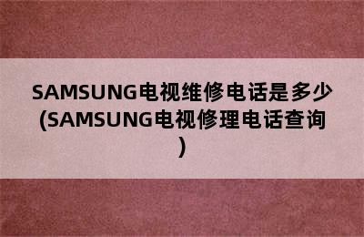 SAMSUNG电视维修电话是多少(SAMSUNG电视修理电话查询)