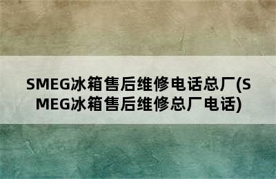 SMEG冰箱售后维修电话总厂(SMEG冰箱售后维修总厂电话)