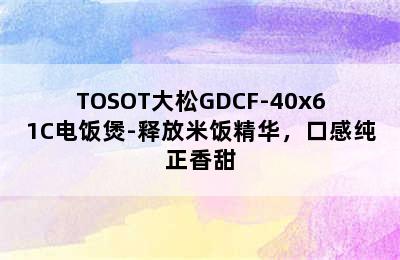 TOSOT大松GDCF-40x61C电饭煲-释放米饭精华，口感纯正香甜