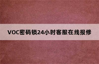 VOC密码锁24小时客服在线报修