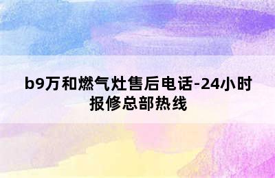 b9万和燃气灶售后电话-24小时报修总部热线