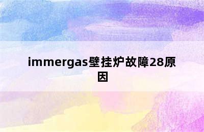 immergas壁挂炉故障28原因