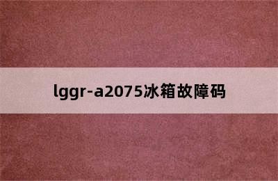 lggr-a2075冰箱故障码