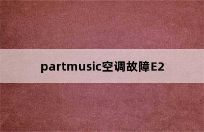 partmusic空调故障E2