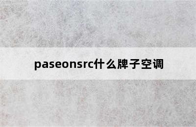 paseonsrc什么牌子空调