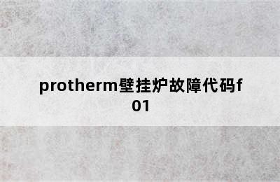 protherm壁挂炉故障代码f01