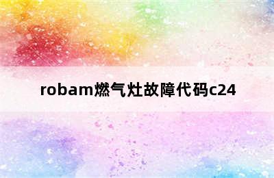 robam燃气灶故障代码c24