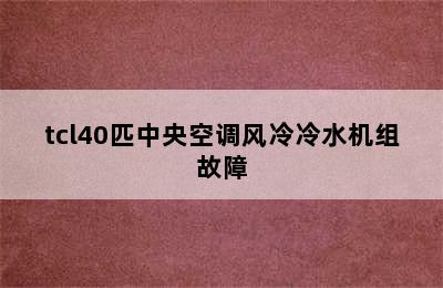 tcl40匹中央空调风冷冷水机组故障