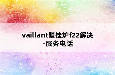 vaillant壁挂炉f22解决-服务电话