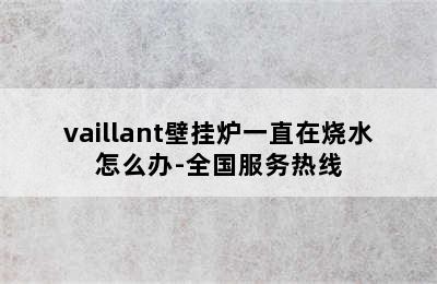 vaillant壁挂炉一直在烧水怎么办-全国服务热线