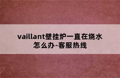 vaillant壁挂炉一直在烧水怎么办-客服热线