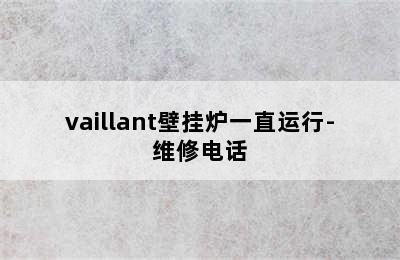 vaillant壁挂炉一直运行-维修电话