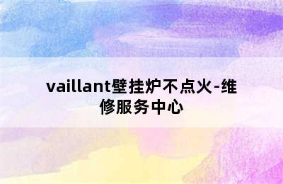 vaillant壁挂炉不点火-维修服务中心