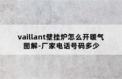 vaillant壁挂炉怎么开暖气图解-厂家电话号码多少