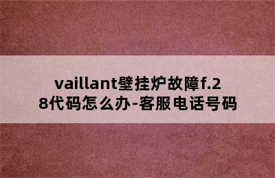 vaillant壁挂炉故障f.28代码怎么办-客服电话号码