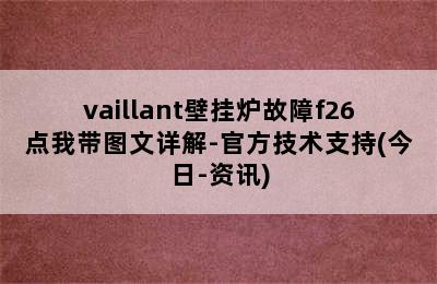 vaillant壁挂炉故障f26点我带图文详解-官方技术支持(今日-资讯)