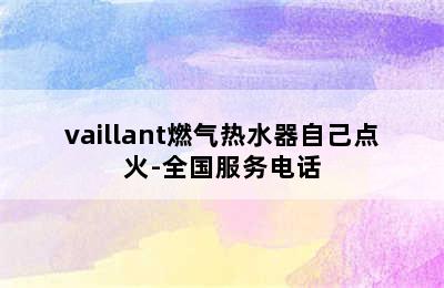 vaillant燃气热水器自己点火-全国服务电话