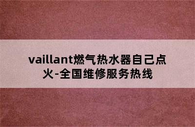 vaillant燃气热水器自己点火-全国维修服务热线