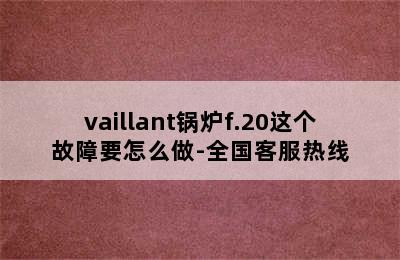 vaillant锅炉f.20这个故障要怎么做-全国客服热线