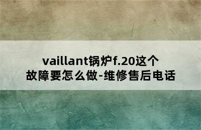 vaillant锅炉f.20这个故障要怎么做-维修售后电话