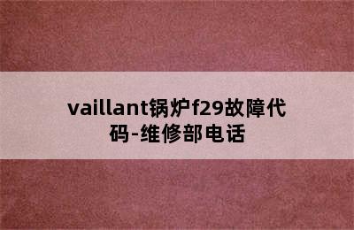 vaillant锅炉f29故障代码-维修部电话