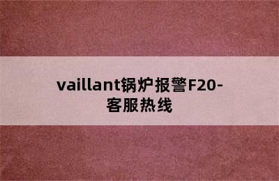 vaillant锅炉报警F20-客服热线