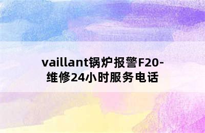 vaillant锅炉报警F20-维修24小时服务电话