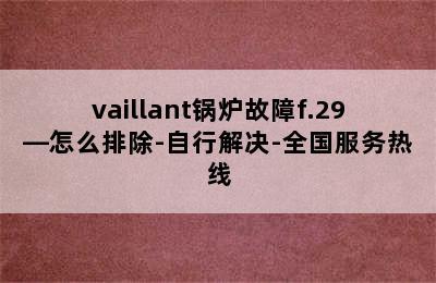 vaillant锅炉故障f.29—怎么排除-自行解决-全国服务热线