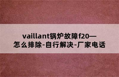 vaillant锅炉故障f20—怎么排除-自行解决-厂家电话