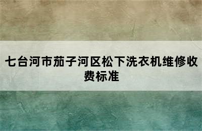 七台河市茄子河区松下洗衣机维修收费标准