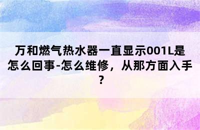 万和燃气热水器一直显示001L是怎么回事-怎么维修，从那方面入手？