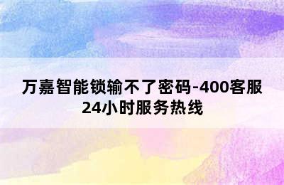 万嘉智能锁输不了密码-400客服24小时服务热线