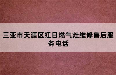 三亚市天涯区红日燃气灶维修售后服务电话