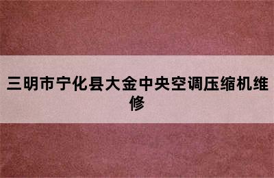 三明市宁化县大金中央空调压缩机维修