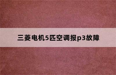 三菱电机5匹空调报p3故障