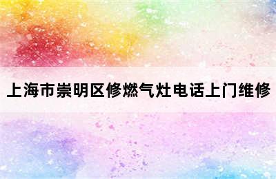 上海市崇明区修燃气灶电话上门维修