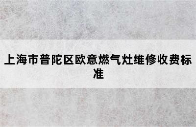 上海市普陀区欧意燃气灶维修收费标准