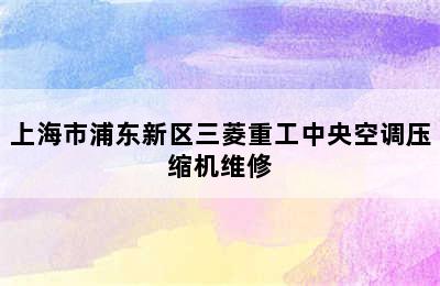 上海市浦东新区三菱重工中央空调压缩机维修